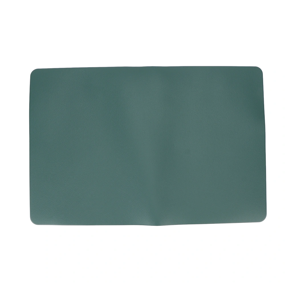 Nail Art Hand Rest Pad Leather Double Sided Placemat Waterproof Table Mat Dark Green