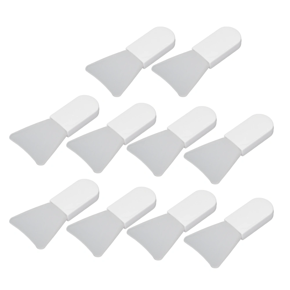 10pcs Silicone Facial Mask Applicator Mini Silicone Mask Brush for Facial Mud Mask Eye Mask Body LotionShort Spatula Shape