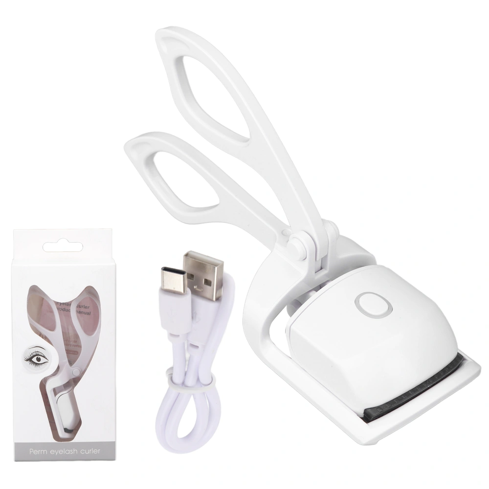 Heated Eyelash Curler Rechargeable Lash Curler Handheld Long Lasting Heated Lash Curler