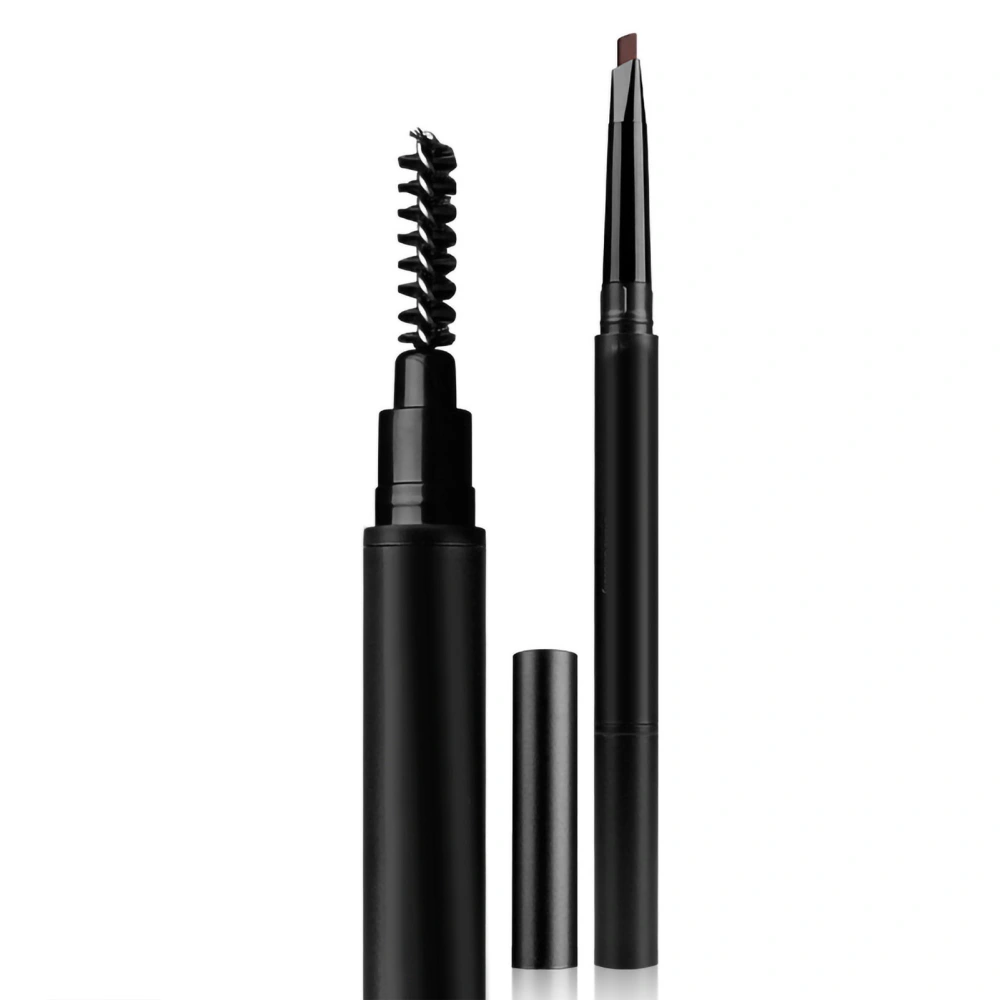 Eyebrow Pencil Waterproof Long Lasting Rotating Extensible Type Eye Brow Makeup PenCoffee