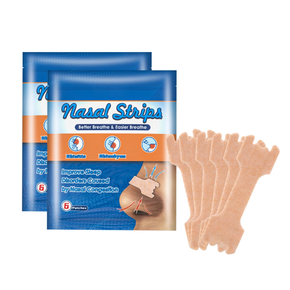 12 Pcs Nasal Strips for Snoring Reduce Snoring Strips Sleeping Strips Nose Patches Improve Sleep