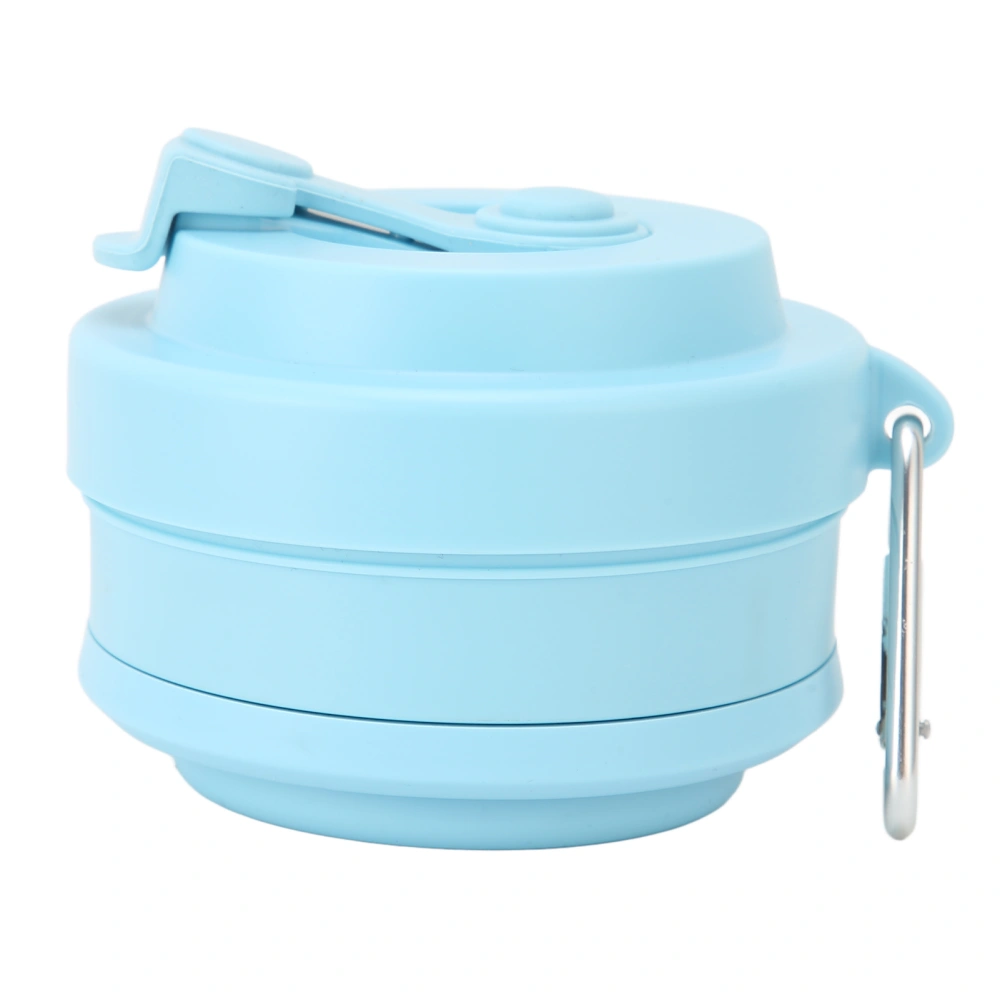 Collapsible Travel Cup Reusable Portable Silicone Folding Coffee Cup for for Outdoor Camping 750mlWhole Light Blue