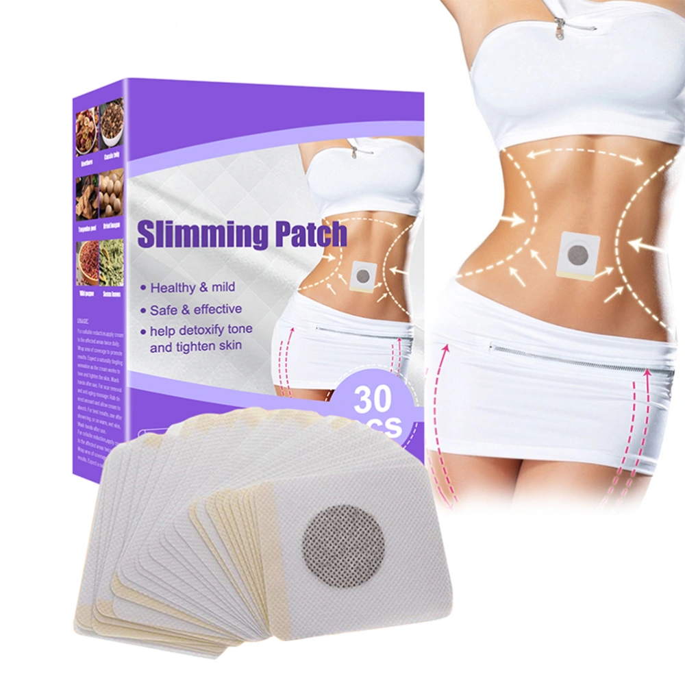 30Pcs Slimming Patches Weight Loss Patches Firming Fat Burning Sticker for Beer Belly Buckets Waist Abdominal Fat