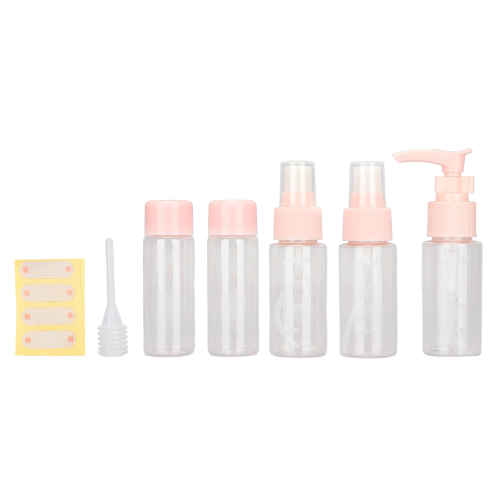 Travel Toiletry Bottles Refillable Transparent Design Eco Friendly Safe Portable Wide Application Travel Containers