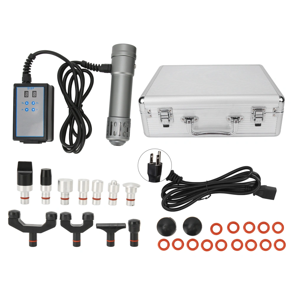 ED Shockwave Therapy Machine Extracorporeal Shock Wave Treatment Massager with Massage Head 100‑240VUS Plug