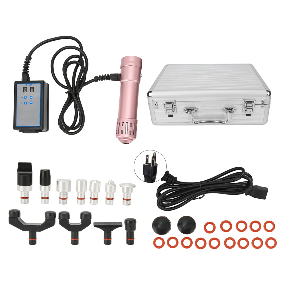 Multifunctional Extracorporeal Shockwave Machine Deep Massage ED Therapy Instrument 100‑240V (Rose Gold)US Plug