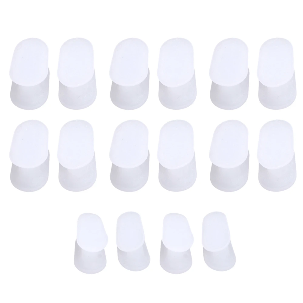 8pairs box Silicone Toe Separator Pain Relief Hallux Valgus Corrector Overlapping Toes Separator (S+L)