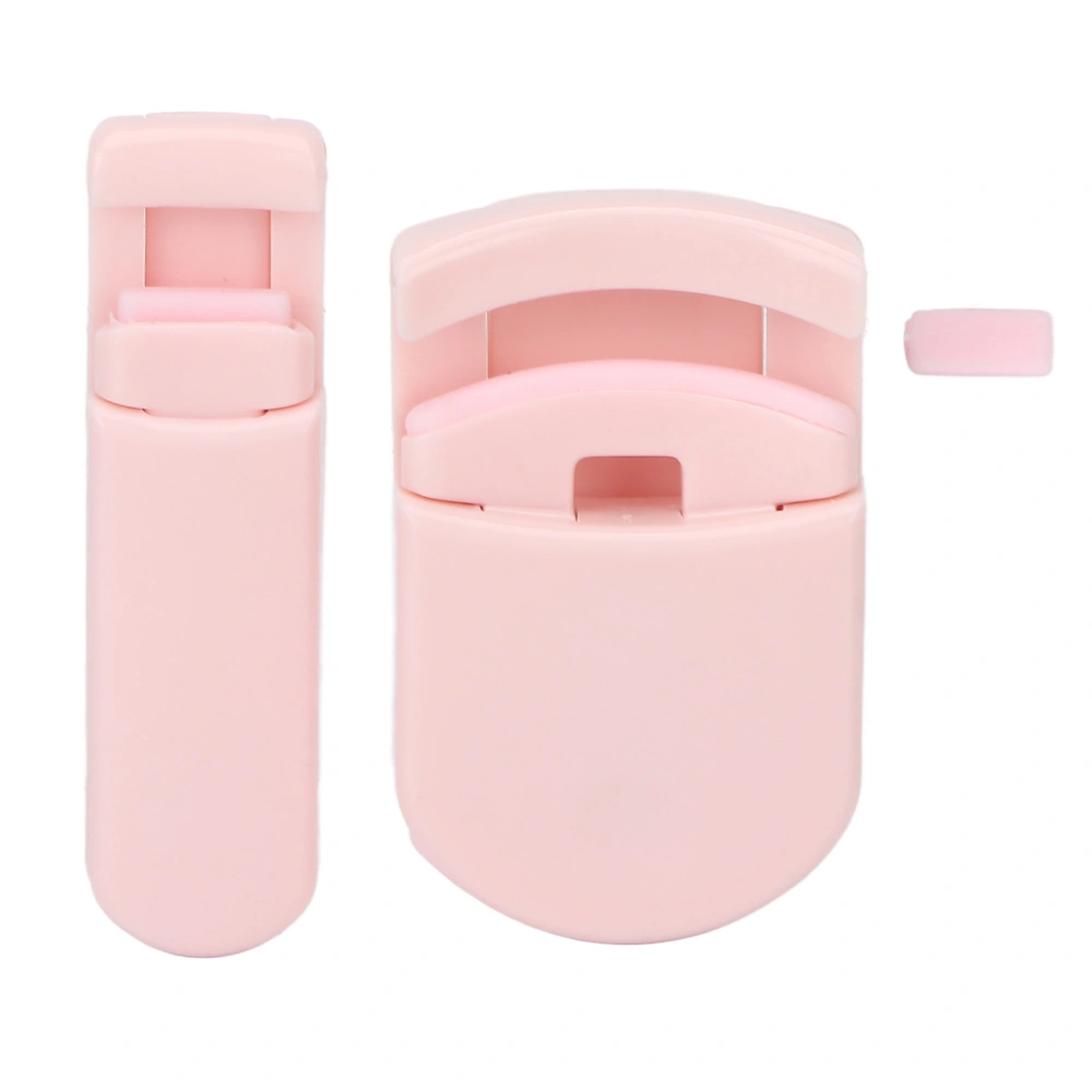 2pcs Cute Eyelash Curler Set Portable Wide Angle Long Lasting Partial Lash Lift Curler Curling ToolPink