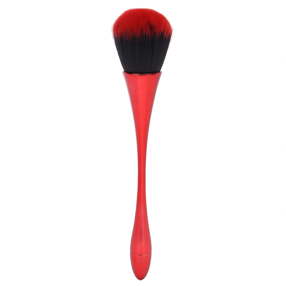 Loose Power Brush Soft Hair Home Portable Blush Makeup Brush Nail Art Dust Remover Cosmetic ToolRed