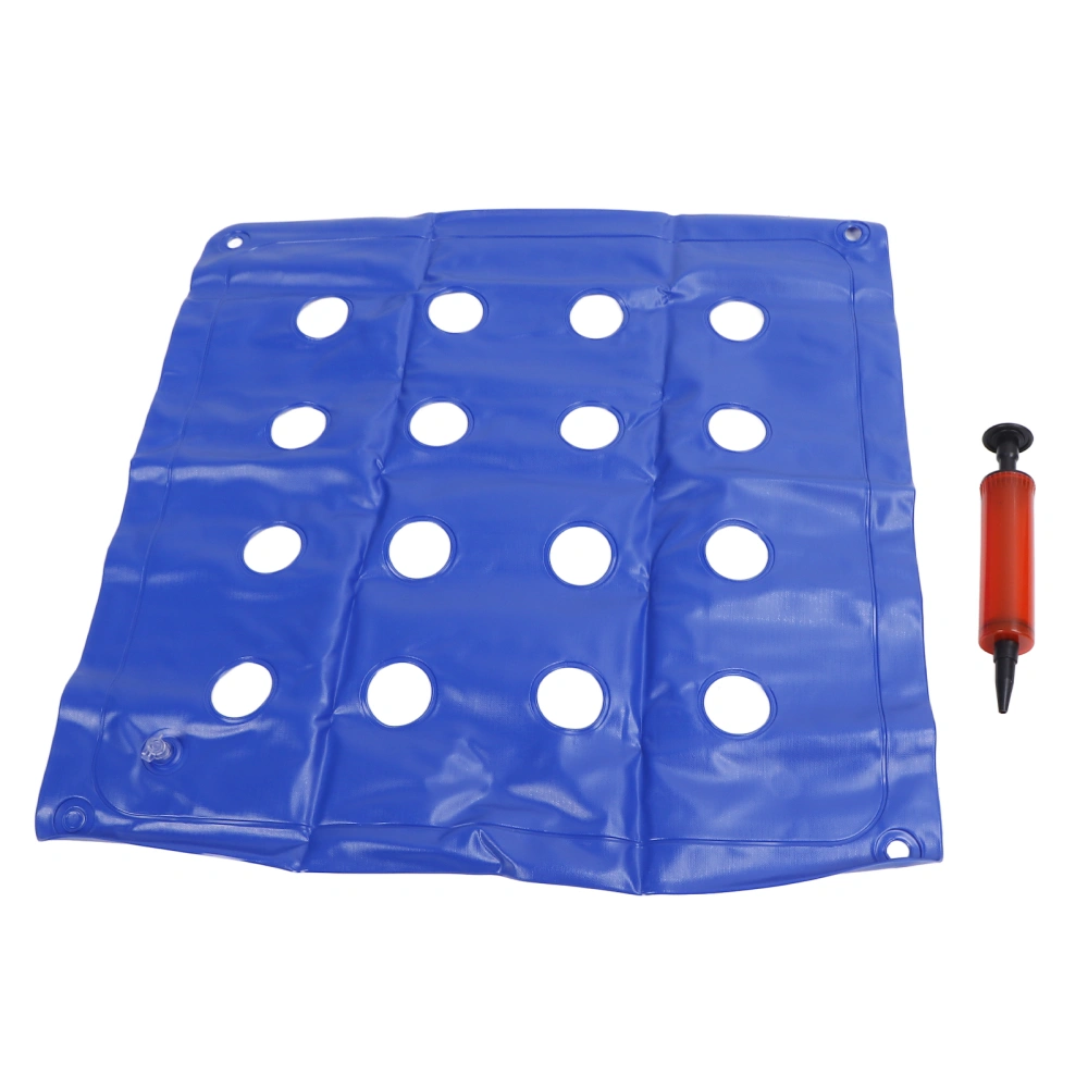 Inflatable Seat Cushion 16 Holes Professional Inflatable Wheelchair Cushions for Seat Blue