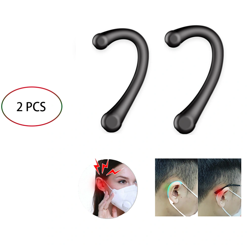 2Pcs Silicone Ear Hooks Anti Slip Mask Ear Holders Pain Resistant Ear Protector Glasses Retainer Glasses Holder Accessories