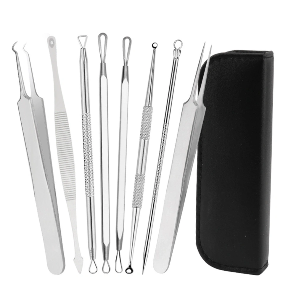 8Pcs Blackhead Remover Kit Professional Pimple Comedone Extractor Acne Blemish Removal Kit