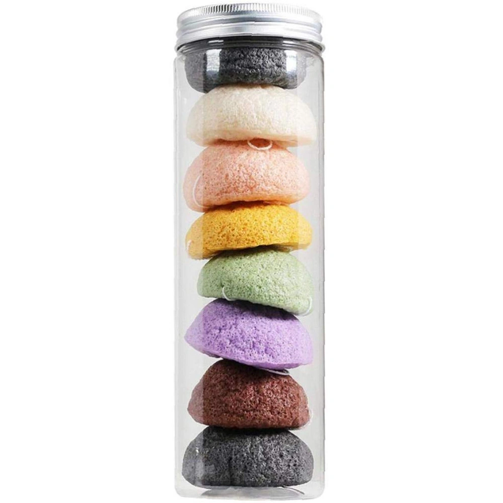 8Pcs Konjac Sponge Set Konjac Wash Face Flutter Natural Facial Care Body Sponges Gentle Cleaning Sponges