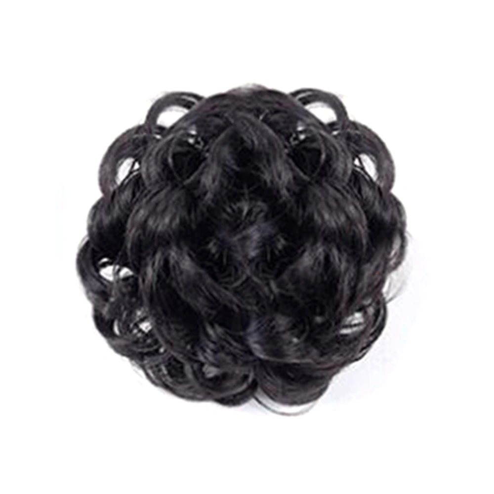 Hair Bun Extensions Wavy Curly Messy Donut Chignons Hair Piece Wig Hairpiece