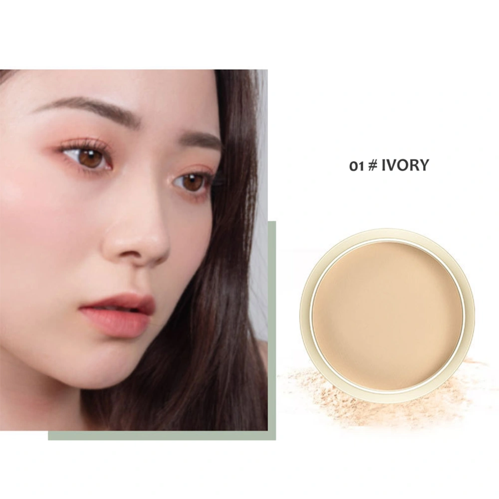 Pressed Powder Long Lasting Oil Control Face Waterproof Whitening Skin Finish Concealer