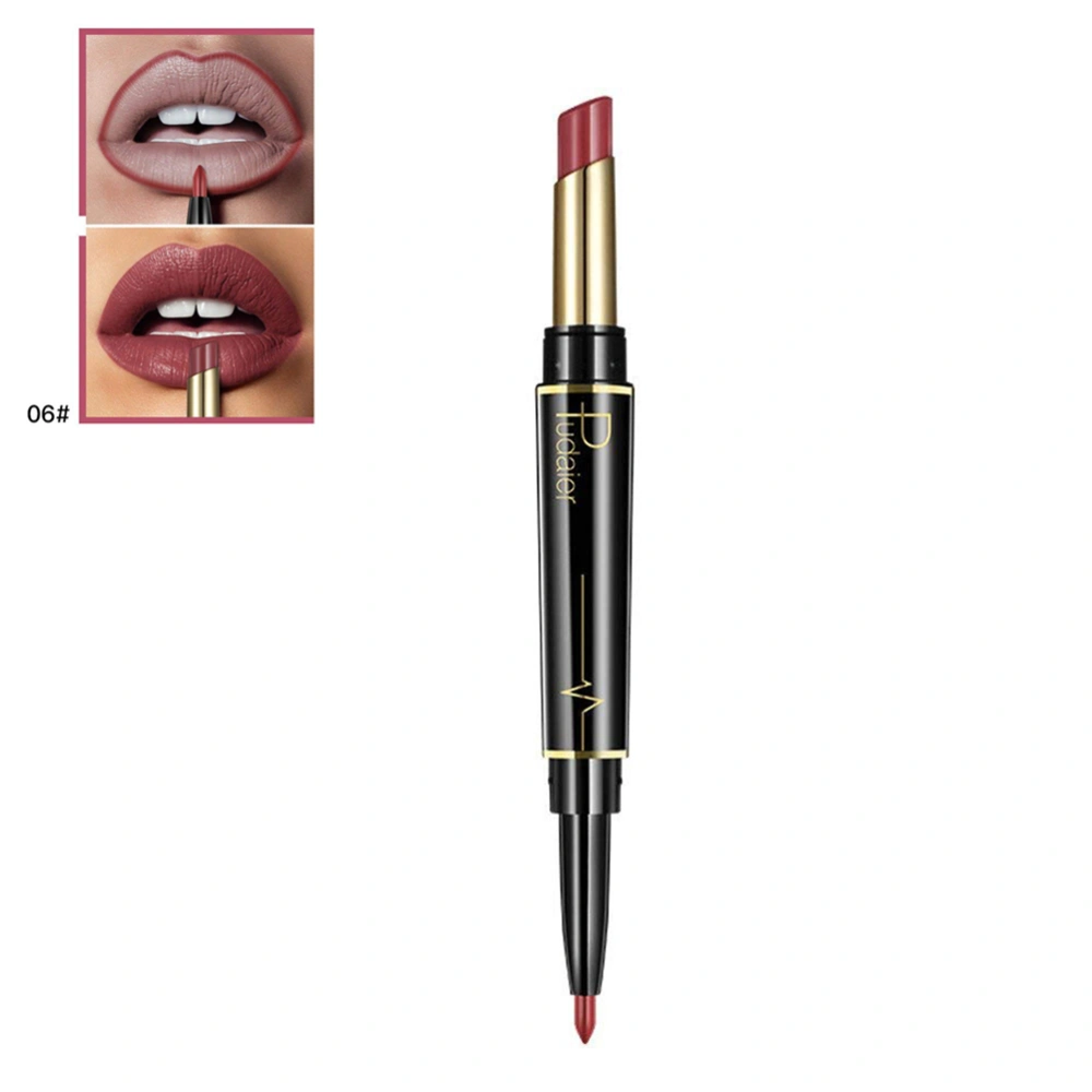 Double End Lasting Lipliner Waterproof Matte Lip Liner Pencil Lipstick