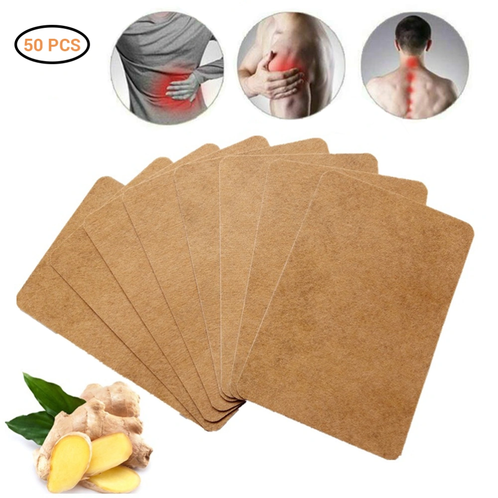 50 pcs Ginger Warming Stickers External Heat Source Ginger Paste Body Care Stickers