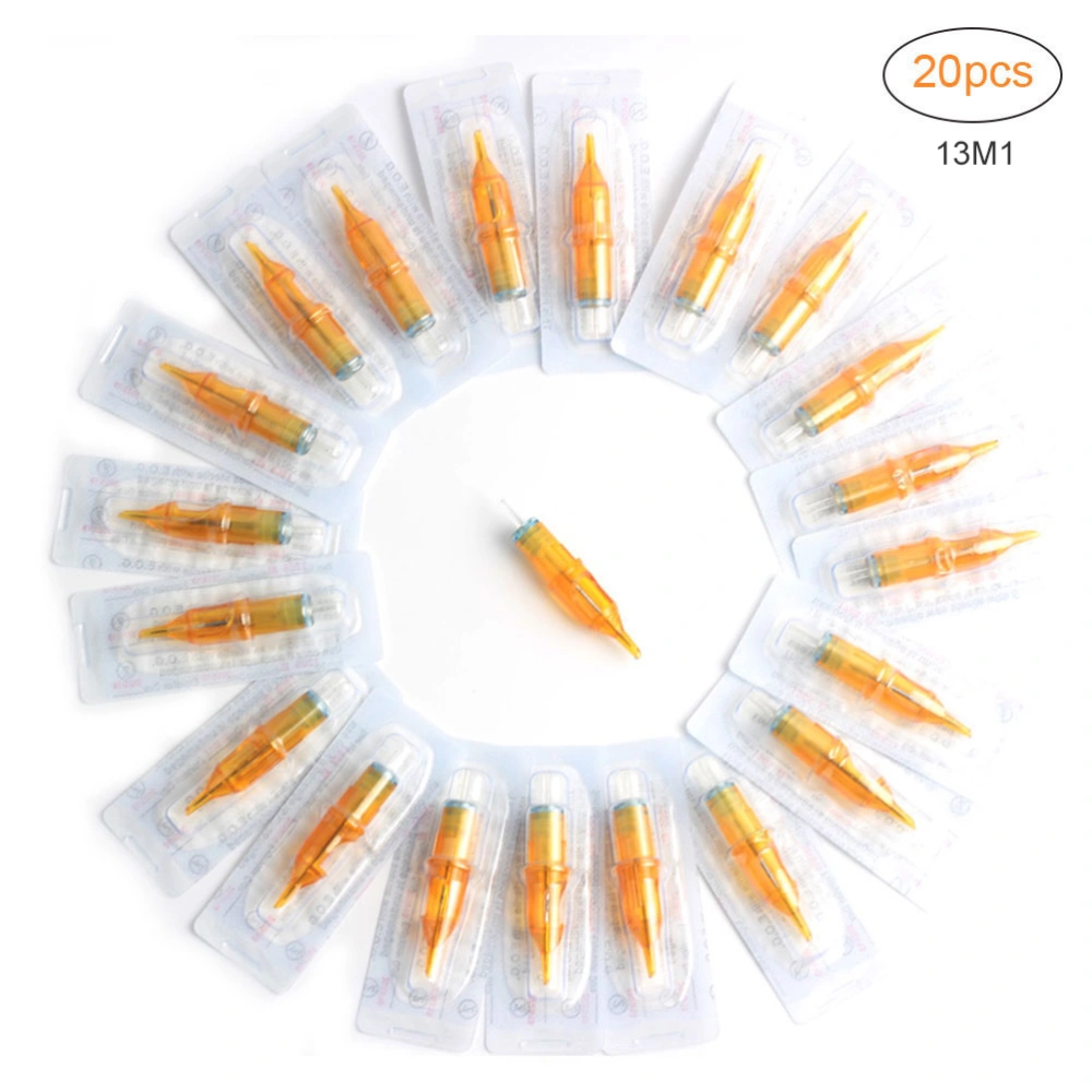 20Pcs Disposable Tattoo Cartridge Needles Stainless Steel Sterilized Cartridges Needles