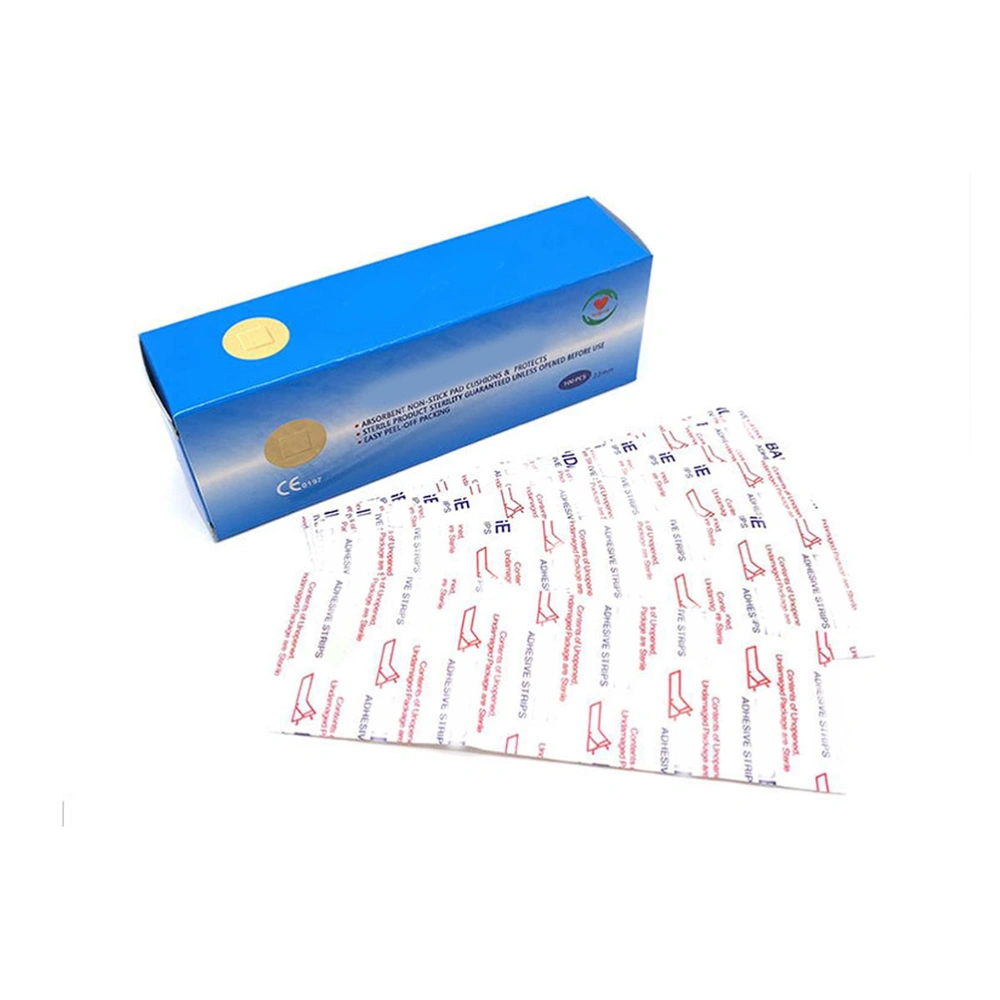 100Pcs Mini Round Disposable Medical Adhesive Wound Band Bandage First Aid Breathable Bandage for Children Adult