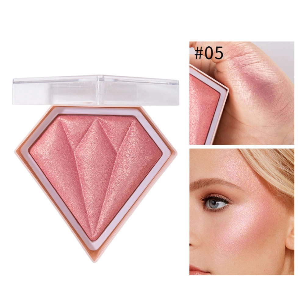 5 Colors Blush Makeup Palette Highlighter Contouring Powder Bronzer High Gloss Highlighter