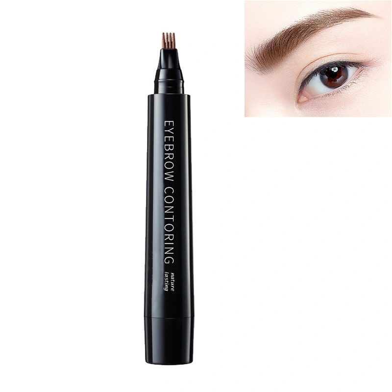 Microblading Tattoo Eyebrow Pencil Long Lasting 4 Fork Tips Eye Brow Pen Enhancer