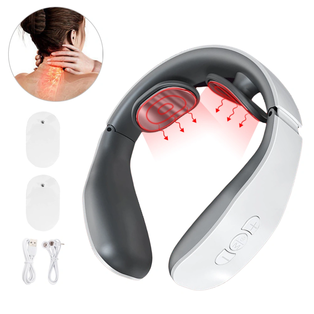 Smart Neck Massager Relieve Cervical Muscle Pain Multifunction Recharge Cervical Physiotherapy Instrument Neck Protector