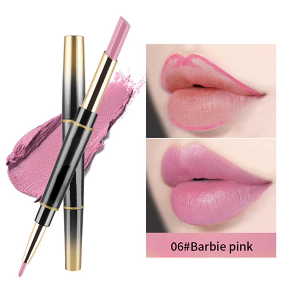 14 Colors 2 In 1 Long Lasting Matte Waterproof Lipliner Lipstick for Women