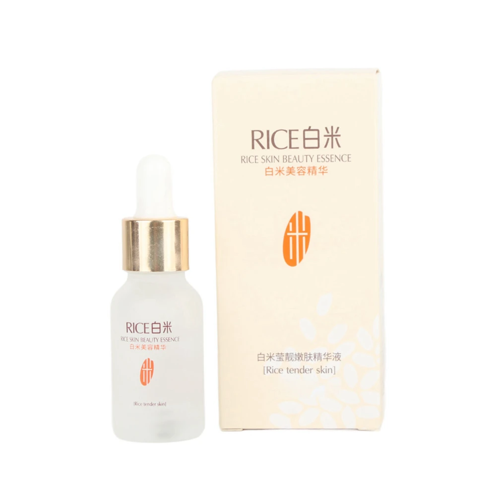 15ml White Rice Whitening Serum Face Moisturizing Cream Anti Wrinkle Anti Aging Face Fine Lines Removal Skin Care