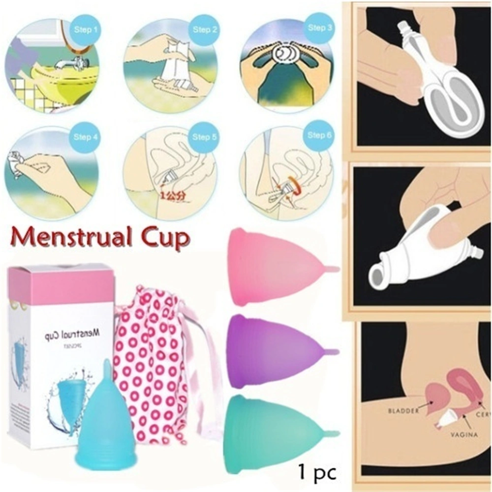 Medical Silicone Menstrual Collector No Leak Safe Comfortable Women Menstrual Supply