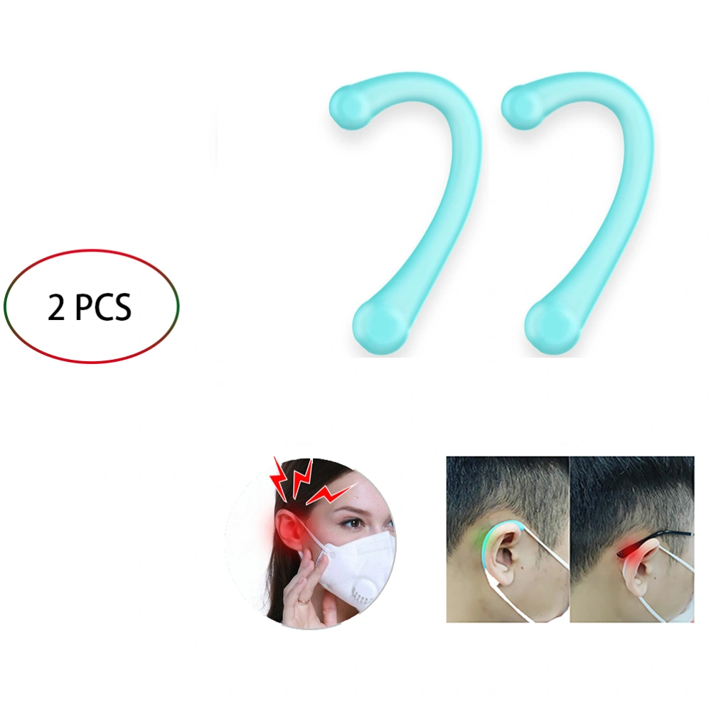 2Pcs Silicone Ear Hooks Anti Slip Mask Ear Holders Pain Resistant Ear Protector Glasses Retainer Glasses Holder Accessories