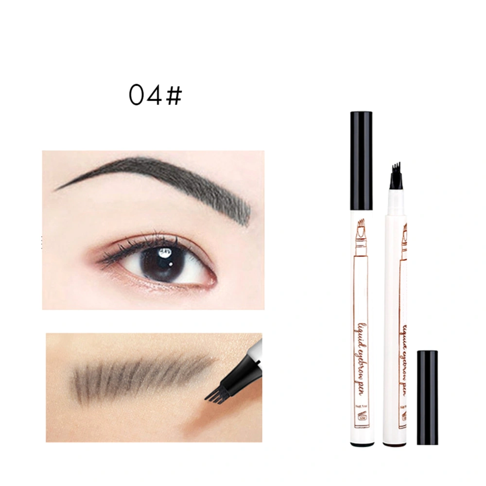 Liquid Eyebrow Pencil Four Fork Design Fine Sketch Long Lasting Eyebrow Pen