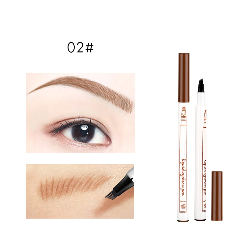 Liquid Eyebrow Pencil Four Fork Design Fine Sketch Long Lasting Eyebrow Pen