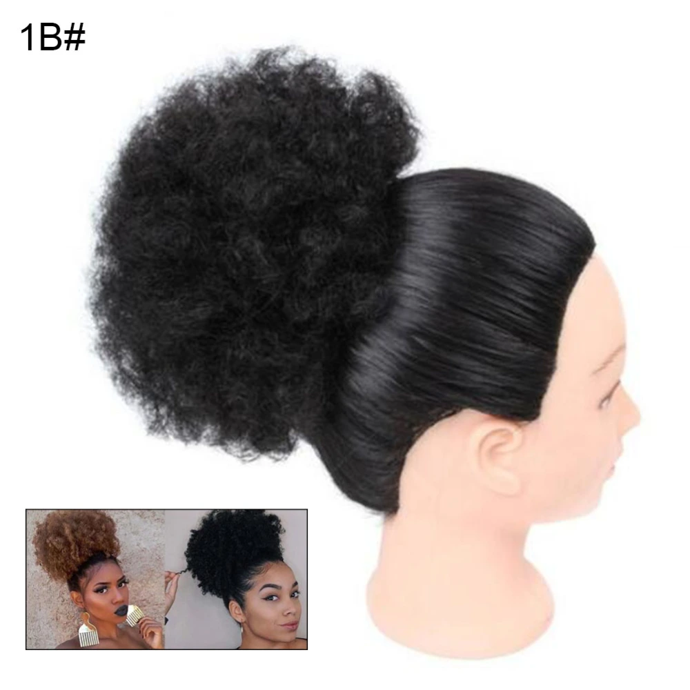 Synthetic High Puff Afro Short Clip in Ponytail Drawstring Afro Bun Curly Hair Bun Hair Extensions