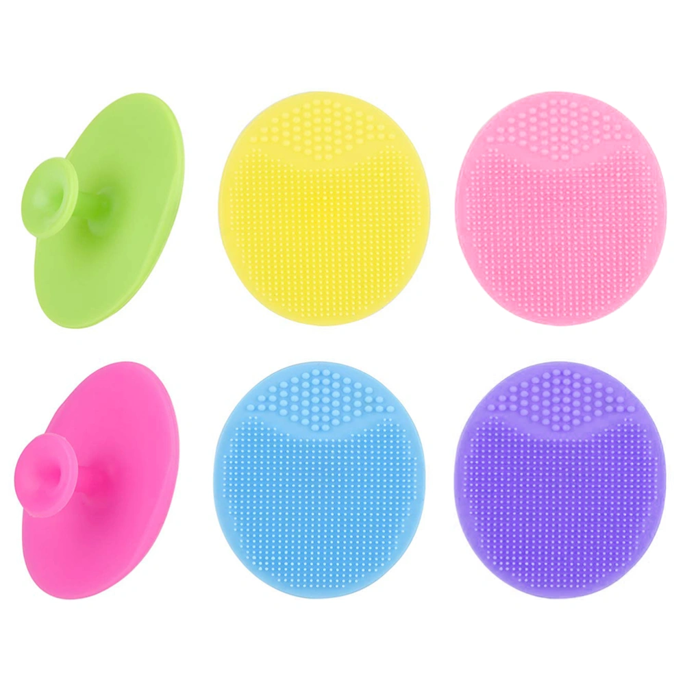 6Pcs Exfoliator Face Cleansing Pads Silicone Face Scrubber Blackhead Scrubber for Daily Facial Cleaning