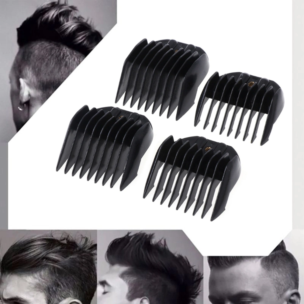 4Pcs Professional Hair Clipper Guide Combs Limit Combs Hair Clipper Haircut Guide Attachments