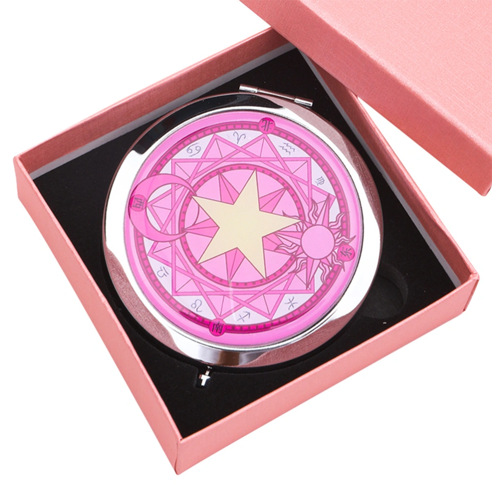 Mini Portable Foldable Double Sided Mirror Travel Compact Cosmetic Mirror