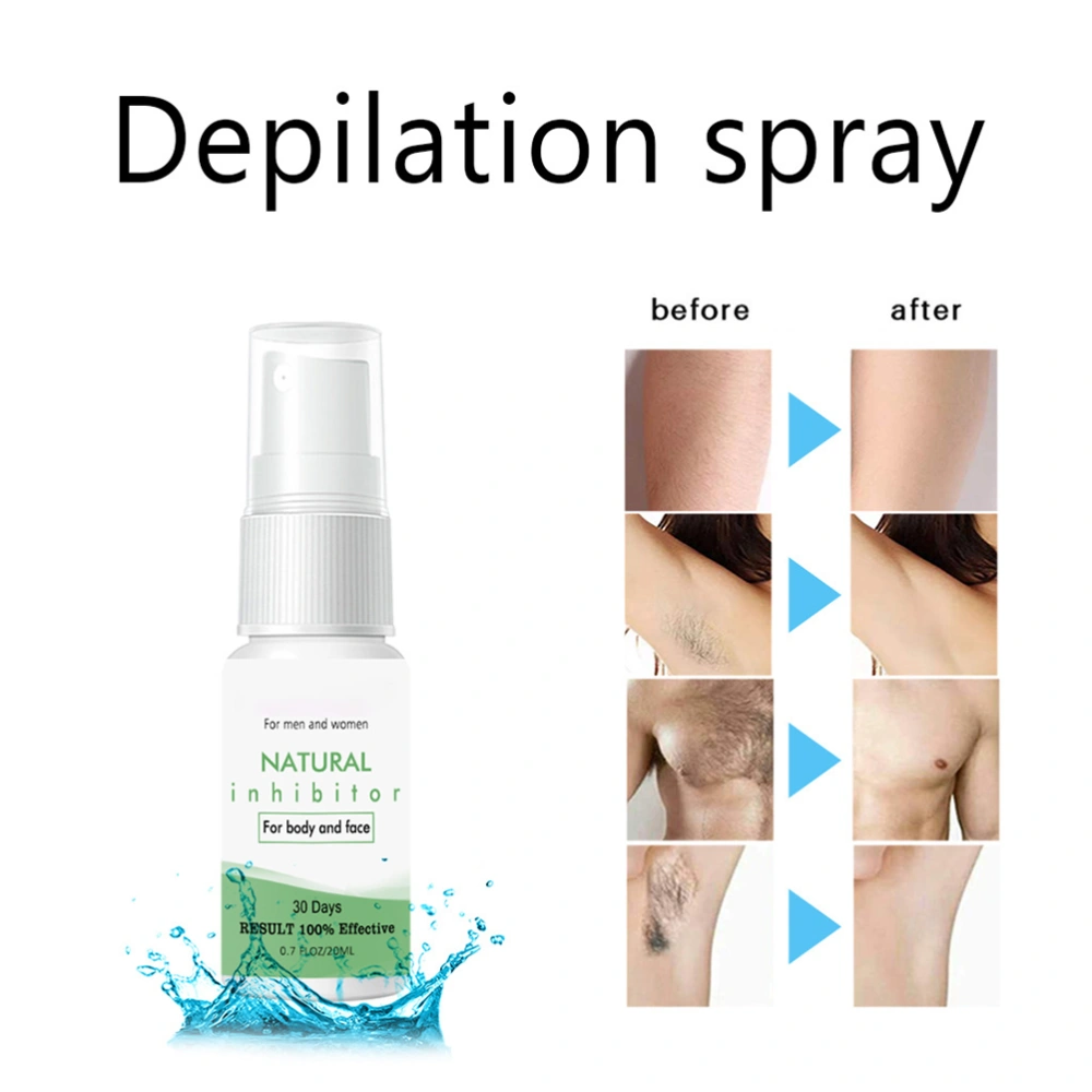 Hair Inhibitor Hair Stop Growth Spray Hair Removal Spray Painless Hair Removal Inhibitor for Arm Leg Armpit Hair Removal