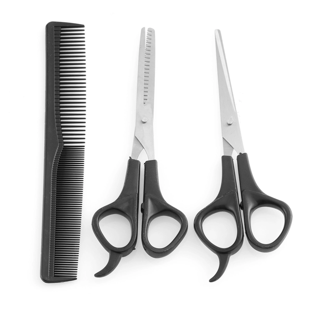 3Pcs Hair Scissors Cutting Shears Salon Professional Barber Hair Cutting Thinning Hairdressing Set Styling Tools with Hairdressing Comb