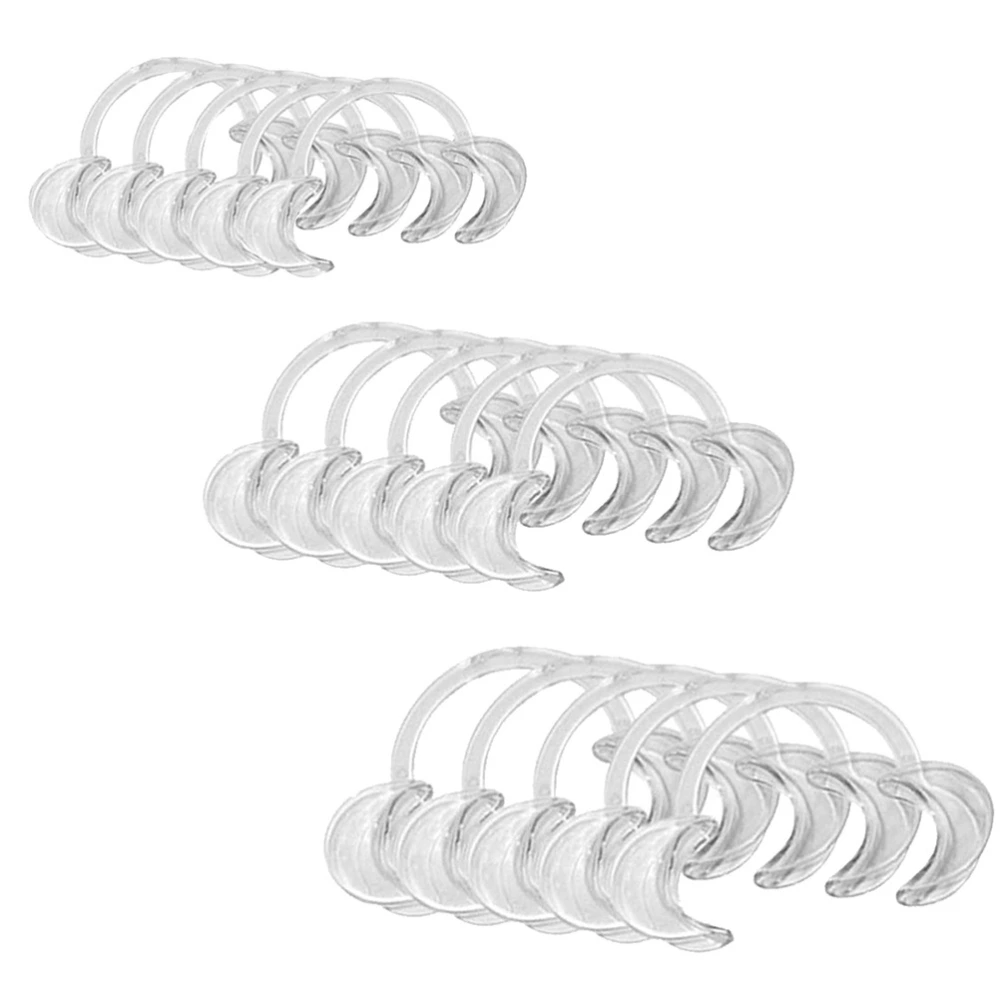 15 Pcs Dental Teeth Whitening Cheek Lip Retractor Mouth Opener C Shape 3 Sizes Mouth Expanders