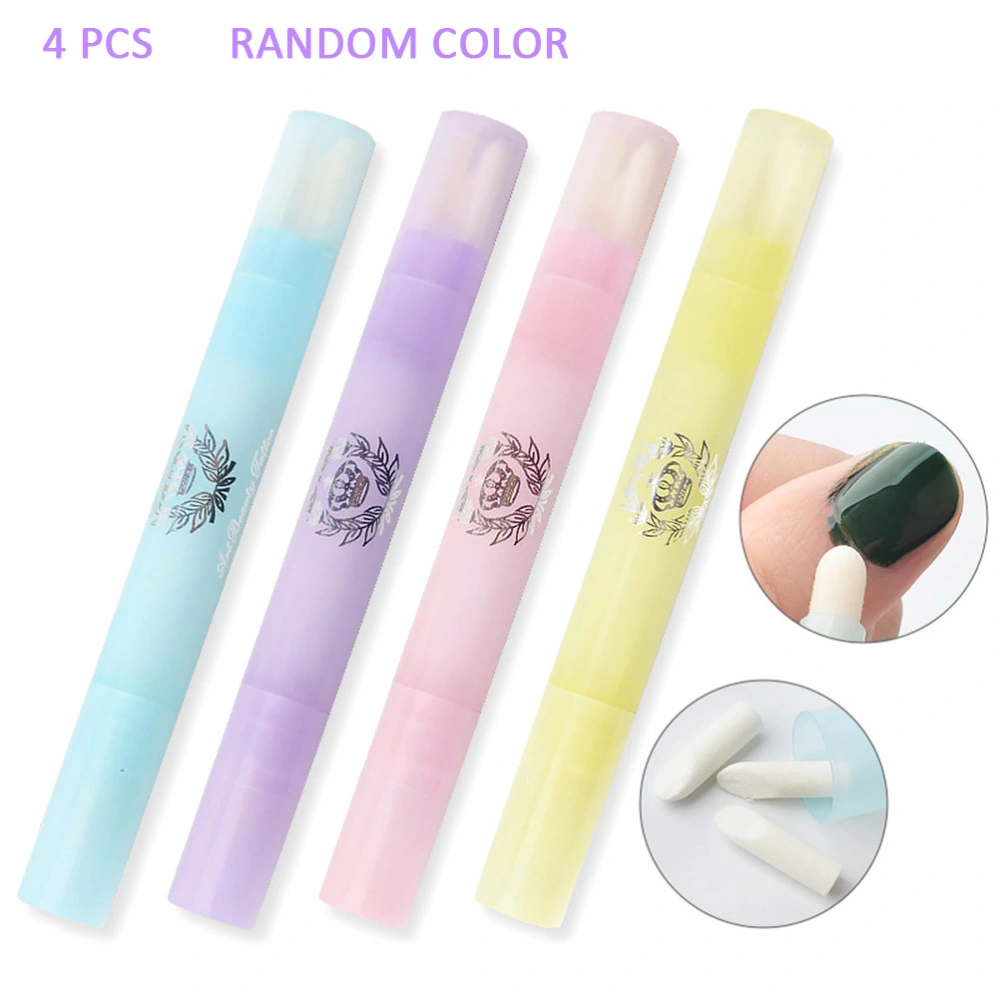 4Pcs Nail Polish Corrector Pens Nail Art Refillable Nail Polish Remover Pens Manicure Corrector Pens