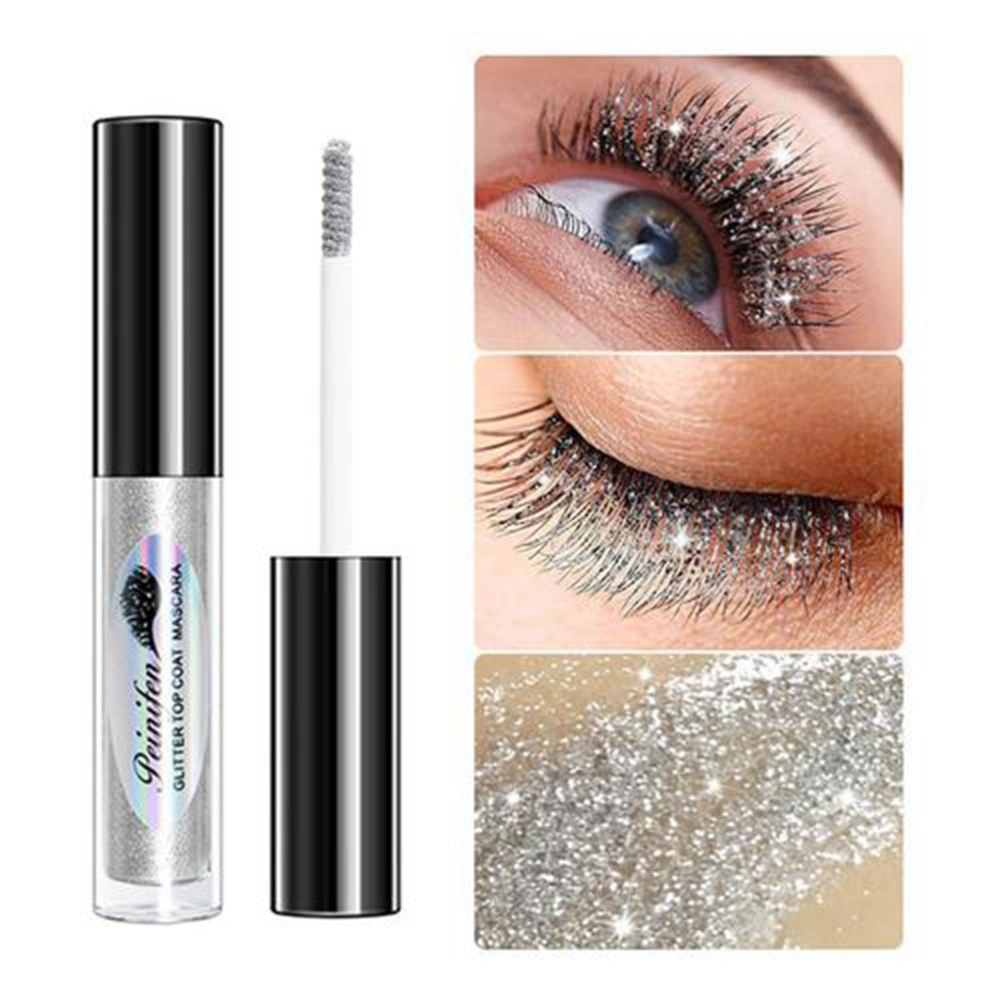 Glitter Mascara Glitter Lashes Mascara Waterproof Long Lasting Eyelash Mascara for Stage Party Wedding Music Festival