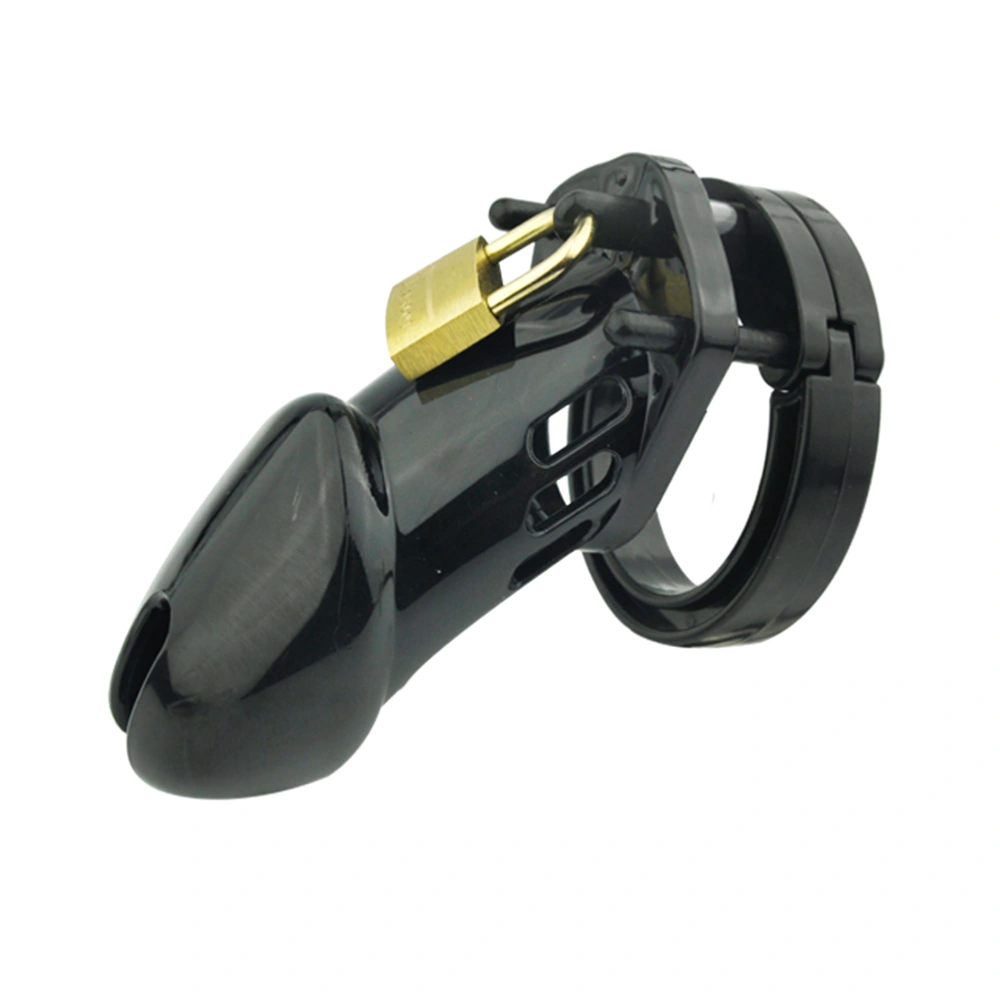 Male Body Play Control Equipment Plastic Chastity Lock with Key for Men