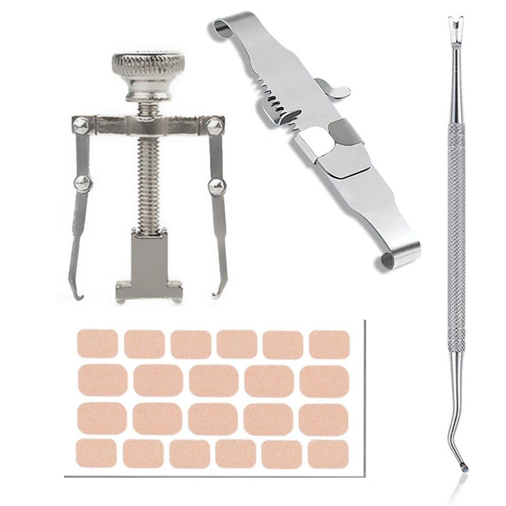 Ingrown Toenail Tool Ingrown Toenail Corrector and Lifter Toe Nail Correction Buckle Kit With Stickers