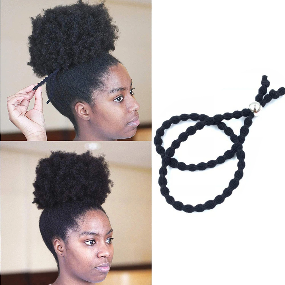 Adjustable Length Hairband Long Cushioned Headband Ties for Women with Thick Braided Kinky Curly Natural Hair