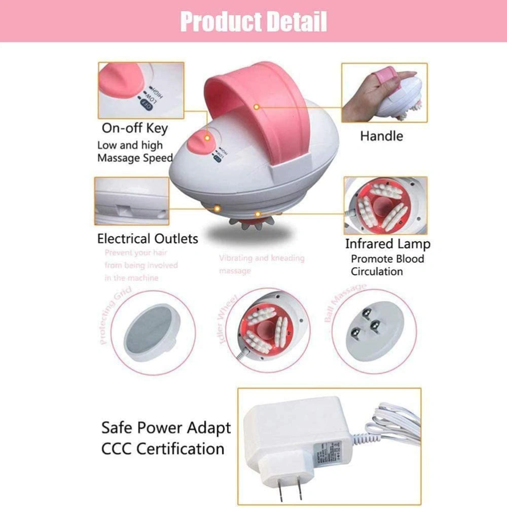 3D Electric Handheld Full Body Massager Remove Fat Massage Roller Anti Cellulite Massager For Face Arm Hand Neck Foot And Body