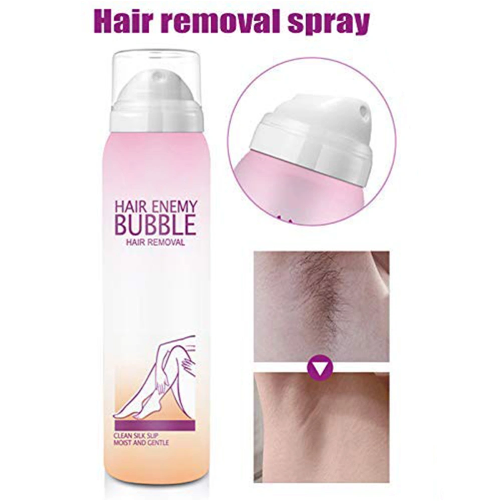 98ml Painless Hair Removal Cream Spray Depilatory Bubble Wax Body Bikini Legs Hair Remover Foam Mousse in Spray Bottle