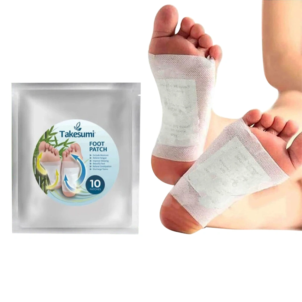 10pcs/pack Bamboo Wormwood Extract Foot Patches Pads Body Care Foot Stickers