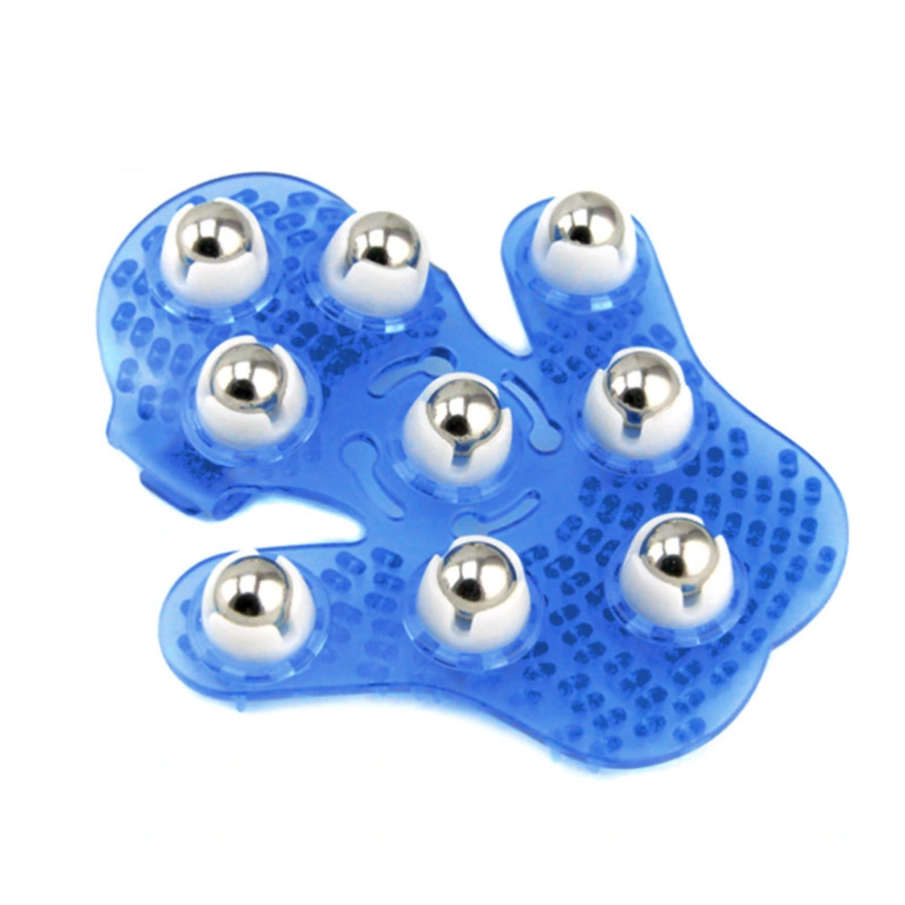 Palm Shaped Massage Glove Body Massager with 9 Ball 360 Degree Roller Metal Roller Ball Beauty Body Care