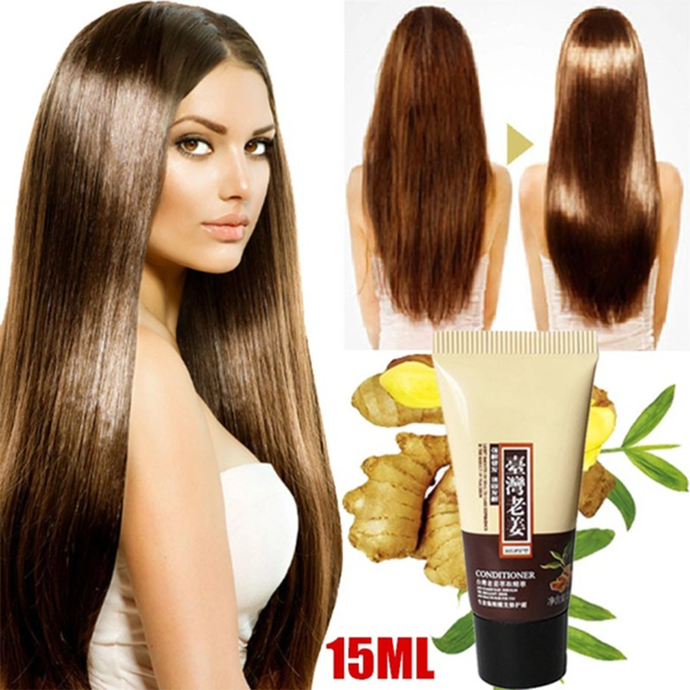 15ml Ginger Hair Conditioner Cream Powerful Nourish Hair Mask Oil Control Hair Conditioner