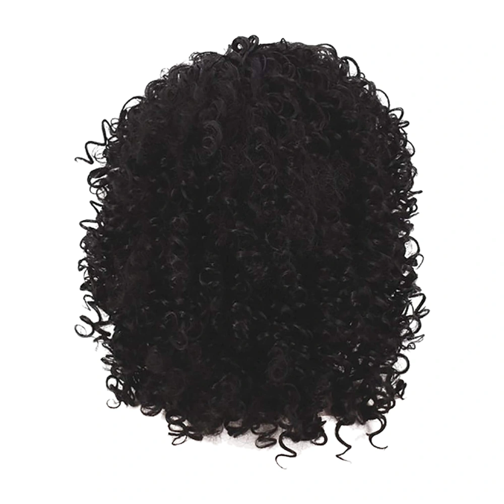 Deep Curly Wave Wig Lace Front Wig for Black Women High Temperature Resistant Chemical Fiber Wig